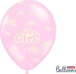 Balloon Pink Pastel "It's a Girl" 5pcs 30cm.