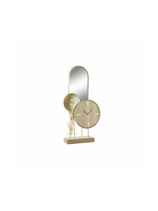 DKD Home Decor Tabletop Clock with Mirror 26 x 8 x 53 cm S3037740