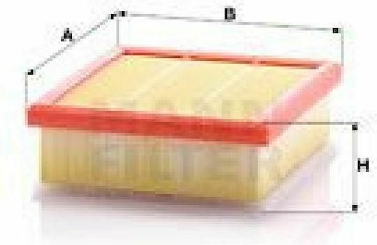 Mann Filter Filtru de aer pentru mașină pentru Fiat 500X Jeep Busolă / Renegade
