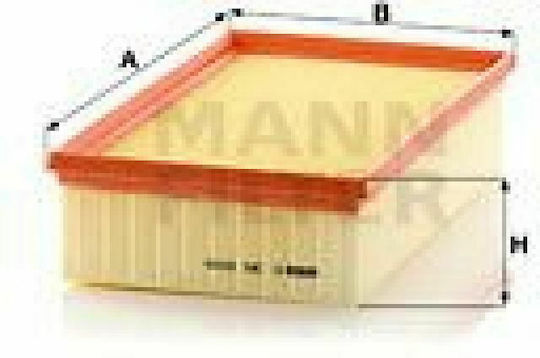 Mann Filter Car Air Filter for Audi A1 / A3 / Q2 / Q3 / TT Ford Grand Tourneo / Tourneo Connect Seat Ibiza / Leon Skoda Octavia Volkswagen Golf / T-Cross / T-Roc