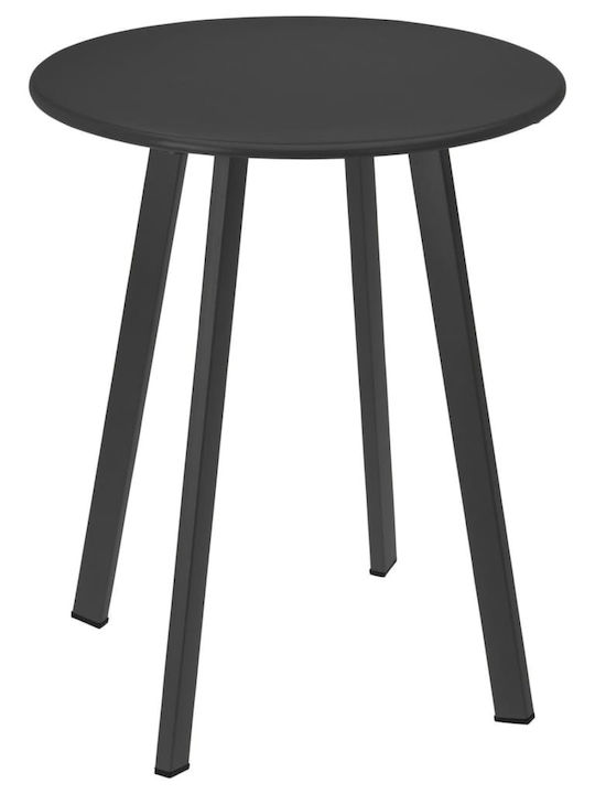 Tisch für kleine Außenbereiche Stabil Matte Dark Grey 40x40x49cm