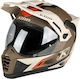 Klim Dual Krios Pro Charger Gray Motorradhelm Ein-Aus