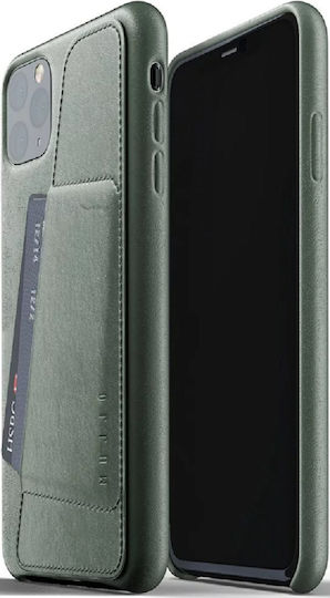 Mujjo Full Leather Wallet Leather 1mm Slate Green (iPhone 11 Pro Max)