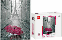 Red Umbrella Paris Puzzle 2D 500 Pieces