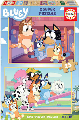 Ξύλινο Παιδικό Puzzle Bluey 50pcs για 3+ Ετών Educa