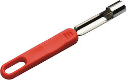 Zaseves Apple Peeler/Cleaner with Blade Julienne made of Stainless Steel Red