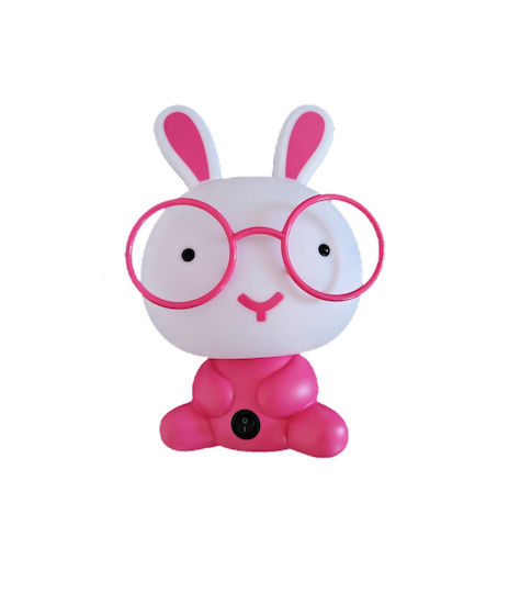 Decobebe Led Παιδικό Διακοσμητικό Φωτιστικό Rabbit Ροζ