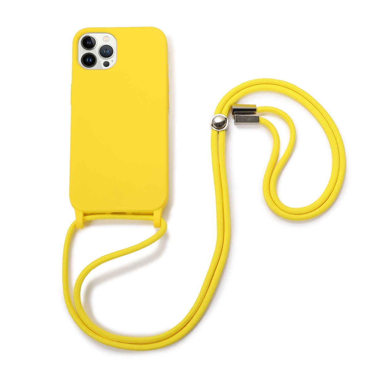 Iphone 13 Pro Max Θήκη με Λουράκι Crossbody Lanyard Elastic Silicone Phone Case Yellow Skroutzgr 8834