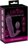 Javida Rc Shaking Panty Vibe Mini Vibrator with Remote Control 13.6cm Purple