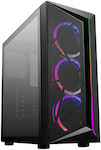 CoolerMaster CMP 510 Gaming Midi Tower Computer Case with RGB Lighting Black