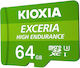 Kioxia Exceria High Endurance microSDHC 64GB U1 V30 A1 UHS-I 100MB/s