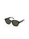 Gucci Sunglasses with Black Plastic Frame and Green Lens GG1140SK 002