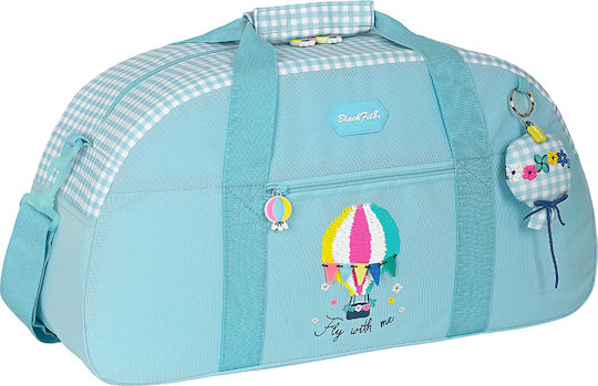 Safta Fly With Me Σακ Βουαγιάζ Γαλάζιο Υφασμάτινο Μ50xΠ20xΥ26εκ.