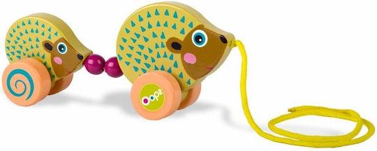 Oops Pull Along Hedgehog Wooden Toy for 12+ Months