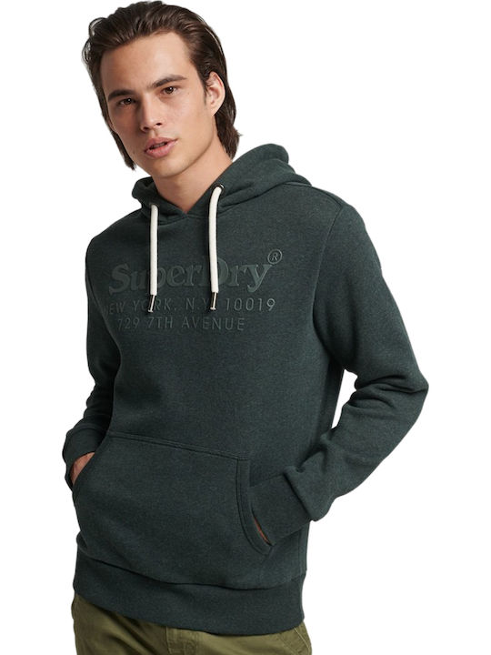 Superdry Sweatshirt with Hood Green