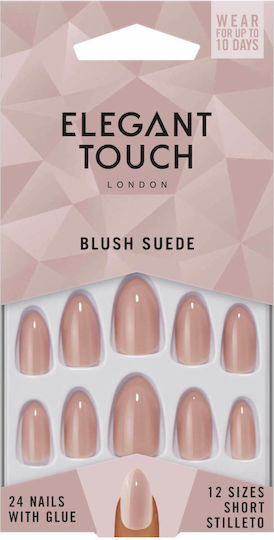 Elegant Touch Съвети за изкуствени нокти в Розов цвят 24бр 4020716