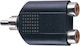 Electrovision Μετατροπέας RCA male σε RCA 2x female 1τμχ F371B