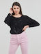 Guess Women's Long Sleeve Sweater Black