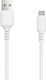 Setty USB 2.0 Cable USB-C male - USB-A Λευκό 1m GSM109586