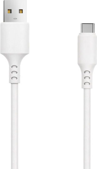 Setty USB 2.0 Kabel USB Typ-C männlich - USB-A Weiß 1m GSM106094