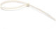 CHS Plastische Kabelbinder 180mmx4.5mm in Weiß Farbe (100Stück) PC-5X180 W