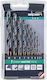 Alpen Drills Set of 10 1 - 10mm Drills for Metal
