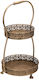 JK Home Decoration Επιδαπέδιο Διακοσμητικό Κήπου Μεταλλικό 30.5x28x54.5cm 30.5x28x54.5εκ. 56890