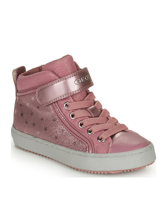 J KALISPERA Anatomic Leather Kids Ankle Boots with Zipper Pink