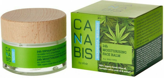 Olivie Canabis 24ωρο Ενυδατικό Balm Προσώπου με Κάνναβη 60ml