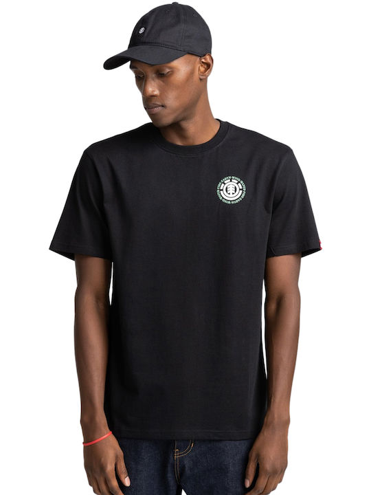 Element Seal T-shirt Bărbătesc cu Mânecă Scurtă Flint Black