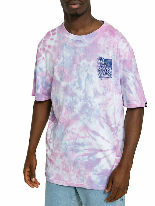 Element Ubaca Ανδρικό T-shirt Tie Dye Purple με Στάμπα