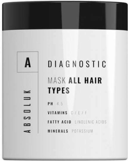 Absoluk Hair Care Diagnostic Mască De Păr Pentru Toate Tipurile De Păr Pentru Strălucire 250ml