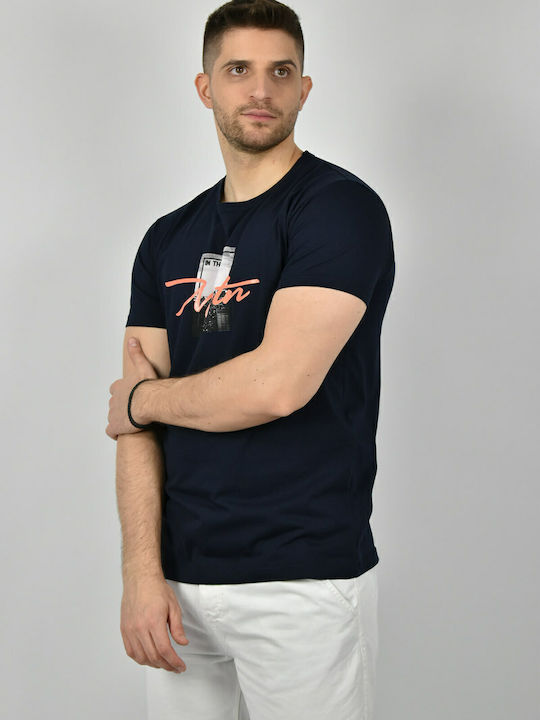 T-shirt Navy Μπλε