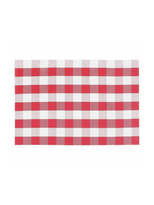 Inart Placemats Plastic Roșu 45x30cm 1buc