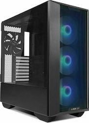 Lian Li Lancool III RGB Jocuri Turnul Midi Cutie de calculator cu fereastră laterală Negru