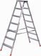 Krause Dopplo Ladder Aluminum with 2x7 Steps