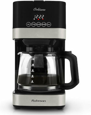 Rohnson Programmable Filter Coffee Machine 900W Black