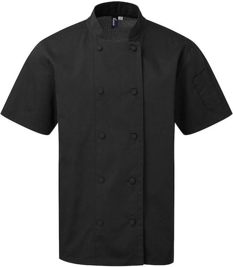 Premier Coat Chef 100% Cotton made Unisex Black with Long Sleeve
