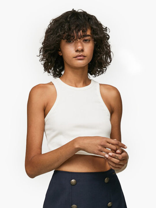 Pepe Jeans Piera Damen Sommer Crop Top Ärmellos...