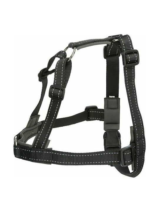 Trixie Dog Harness Training Soft Black Large / X-Large 25mm x 65-105cm