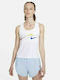 Nike Retro Women's Athletic Blouse Sleeveless White