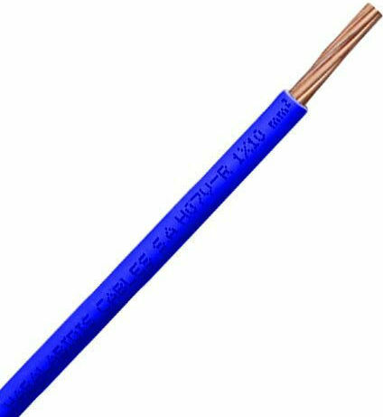 HO7V-R Καλώδιο Ρεύματος με Διατομή 1x10mm² σε Μπλε Χρώμα 1m