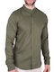 Enos Men's Shirt Long Sleeve Linen Khaki