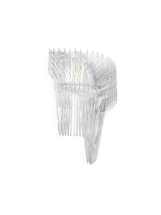 Slamp Aria Μοντέρνο Φωτιστικό Τοίχου με Ντουί E14 Διάφανο 41x41εκ.