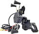 Mount Phone Motorcycle with Adjustable Arm for Steering Wheel and USB charger