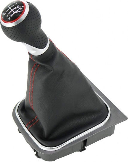 6 Shift Knob with Bubble Universal Volkswagen Golf 6 A6 MK6 GTI GTD R20 2009-2013 black