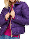 Jack & Jones Women's Short Puffer Jacket for Winter Purple