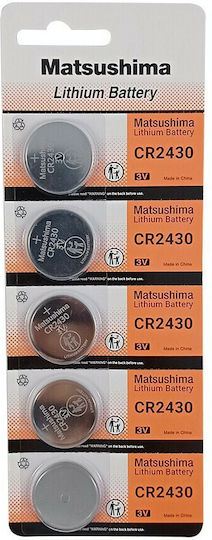 Matshushima MAT-CR2430 Батерии Литий За часовници CR2430 3V 5бр