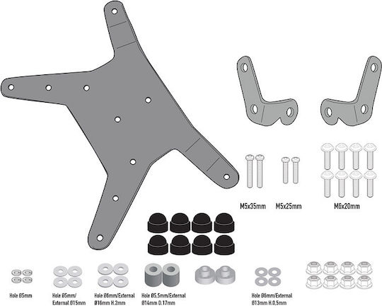 Givi Κιτ Τοποθέτησης Μοτοσυκλέτας για KTM 390 Adventure D7711KIT
