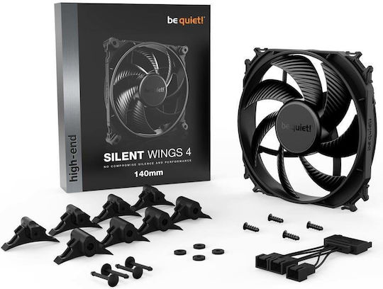 Be Quiet Silent Wings 4 Case Fan 140mm 1100rpm 51.3cfm Without LED Lighting And 3-Pin Connection